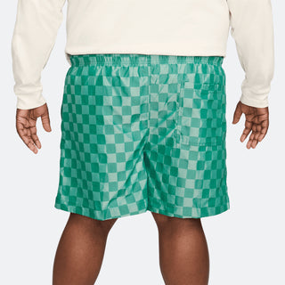 Nike Club Flow Shorts - Checkered Green