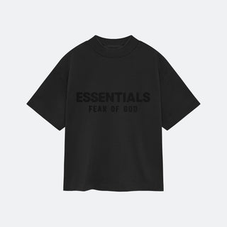 Kids Fear Of God Essentials SP24 T-Shirt - Jet Black