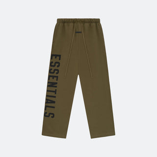 Fear Of God Essentials FW24 Fleece Relaxed Pant - Olive