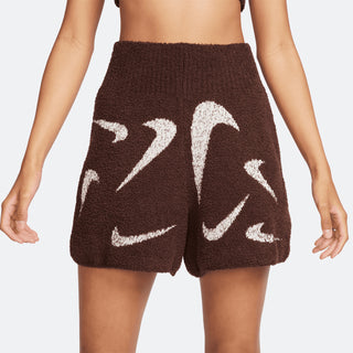 W Nike Sportswear Cozy Knit Shorts - Earth Brown