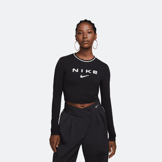 W Nike L/S Cropped Graphic Tee