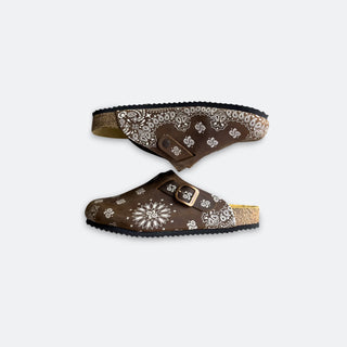 Bravest Studios Brown Paisley Mules