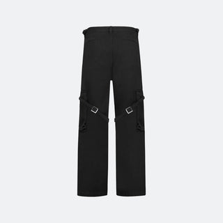 FLANEUR Phone Pocket Cargo Pants - Black