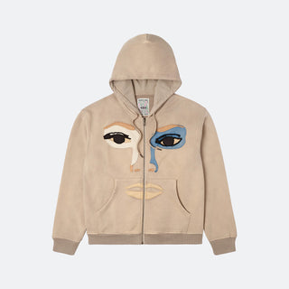 KidSuper Face Washed Zip Hoodie