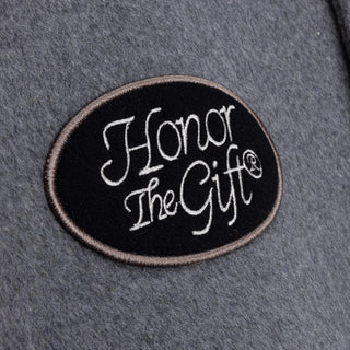 Honor The Gift Letterman Jacket - Grey