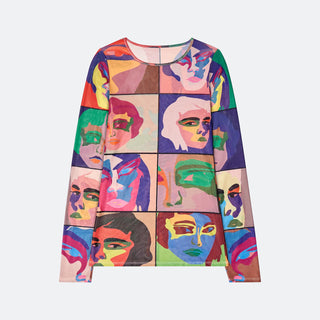 KidSuper Faces Painted Mesh T-Shirt