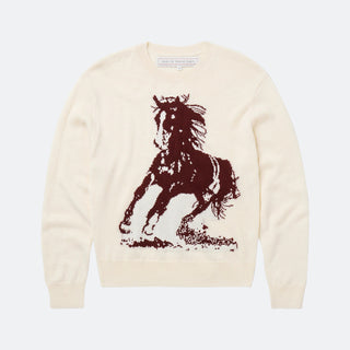 One Of These Days Running Horse Knit Sweater