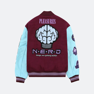 Pleasures N.E.R.D. Varsity Jackets - Purple