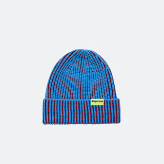 Supervsn Contrast Grid Beanie (Blue)