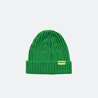 Supervsn Contrast Grid Beanie (Green)