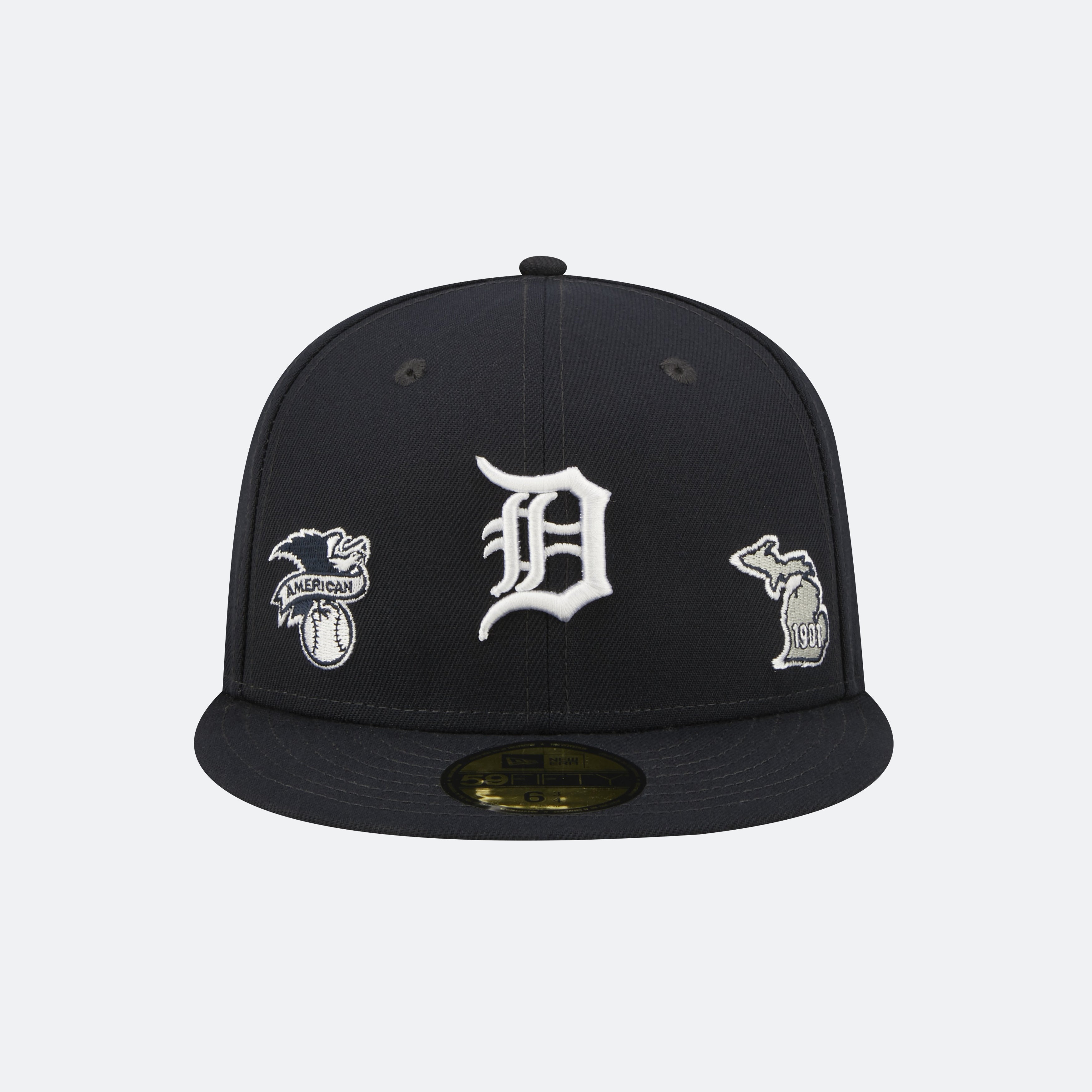 Men's Detroit Tigers New Era Navy Blackletter Arch 9FIFTY Snapback Hat